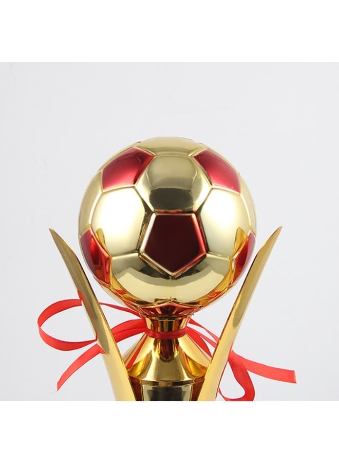 Deluxe gold football championship trophy with built-in football and sturdy base - perfect prize for sports competitions and school events (multi-colored) - Image 4